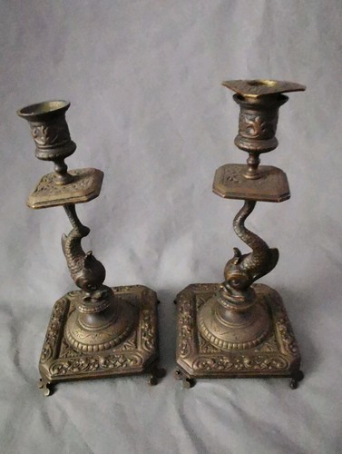 Paire bougeoirs chandeliers - paire, de