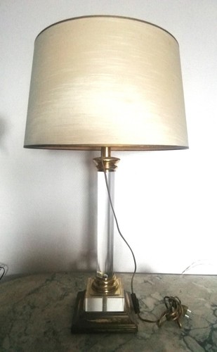 Lampe dauphin lucite - le,