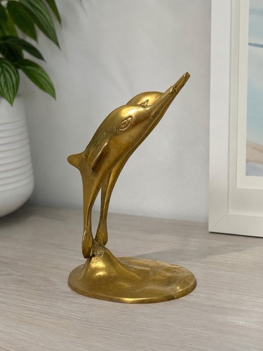 Sculpture dauphin laiton - dauphin,