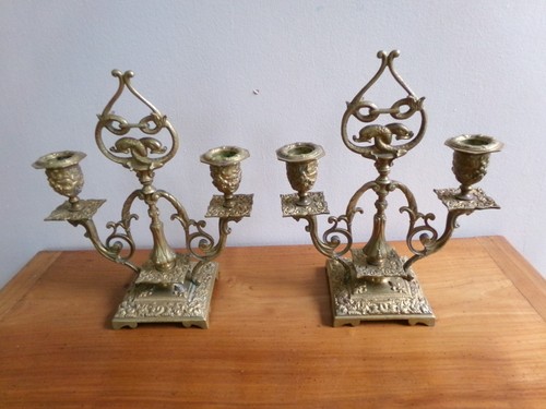 Paire bougeoir candelabre 2 - paire, /